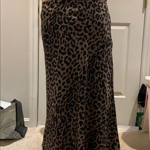 BNWT ASOS Leopard print slip skirt